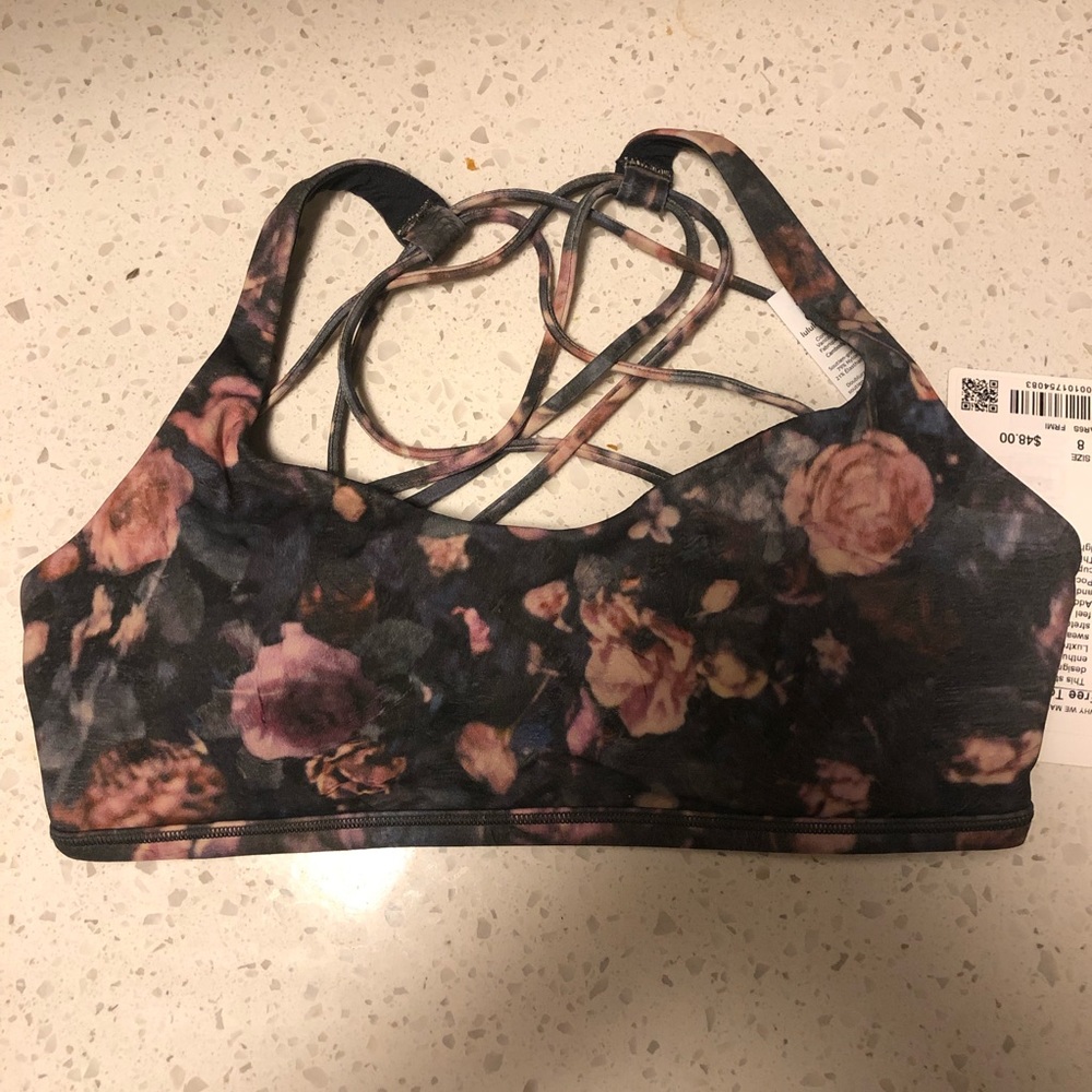 COPY - Born to be free sports bra in faded rose